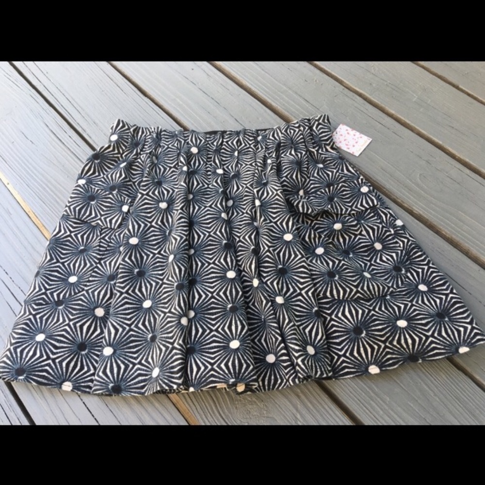 Free People So Much Sun Pintuck Blue Skirt Med. high waist mini pockets